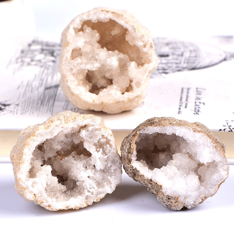 Géode de Quartz Blanc | Petite Taille | Lithothérapie Stéphanie