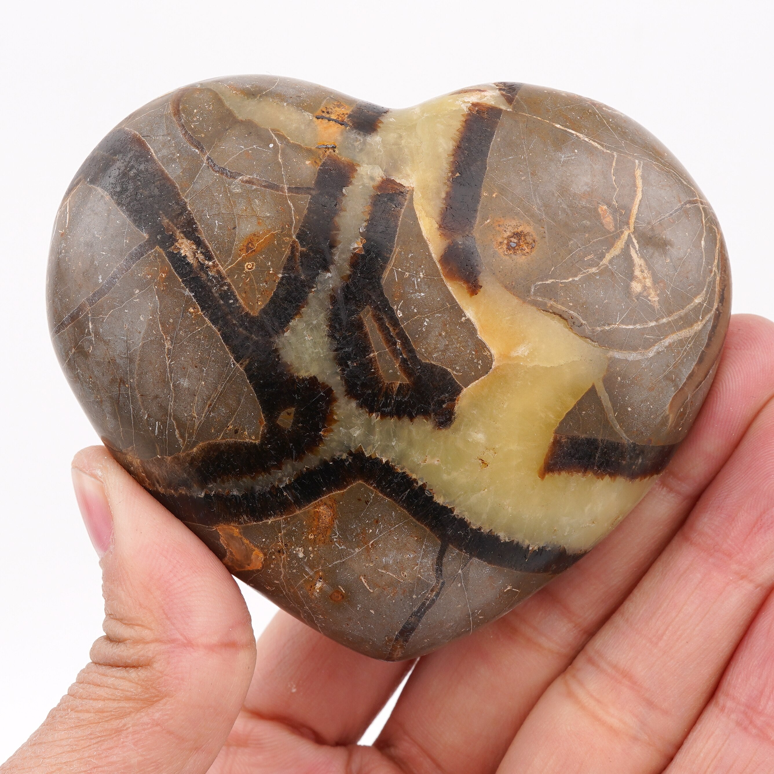 Coeur en Septaria | Lithothérapie Stéphanie