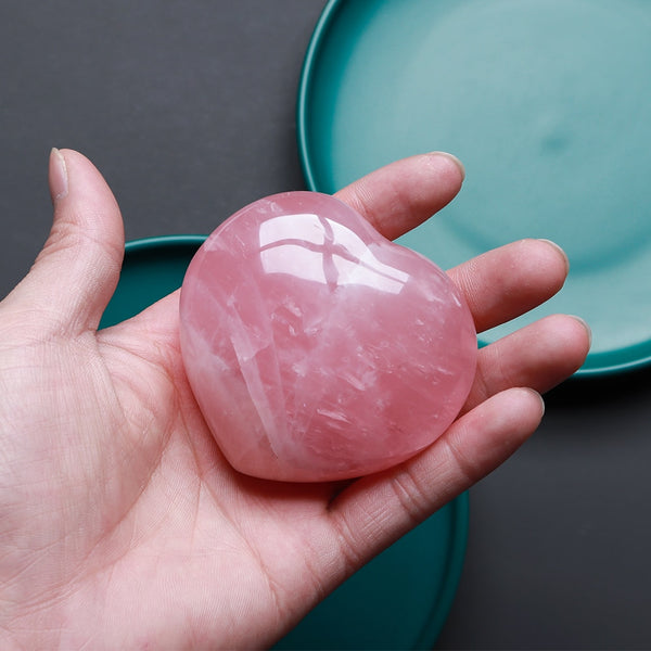 Coeur de Quartz Rose | Lithothérapie Stéphanie