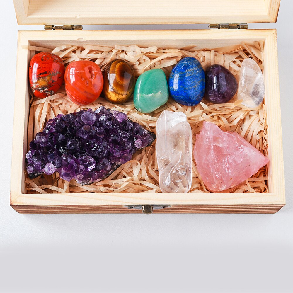 Coffret Cadeau Lithothérapie | 7 Chakras | Lithothérapie Stéphanie