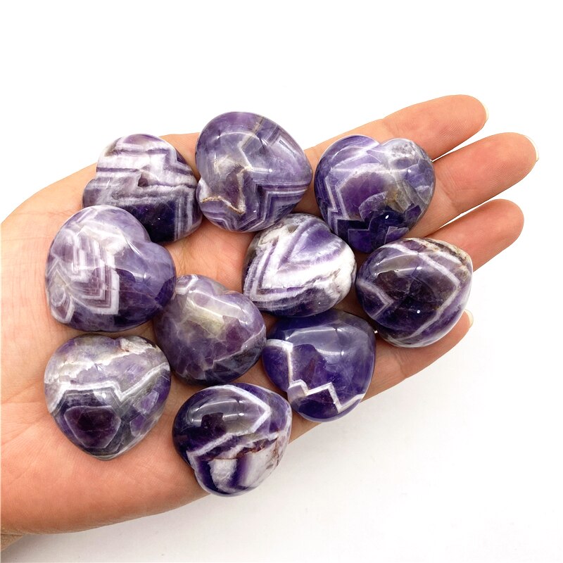 Coeur en Pierre Améthyste | Lithothérapie Stéphanie