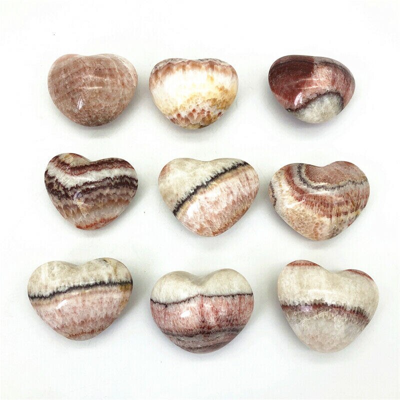 Coeur en Rhodochrosite Naturelle | Lithothérapie Stéphanie