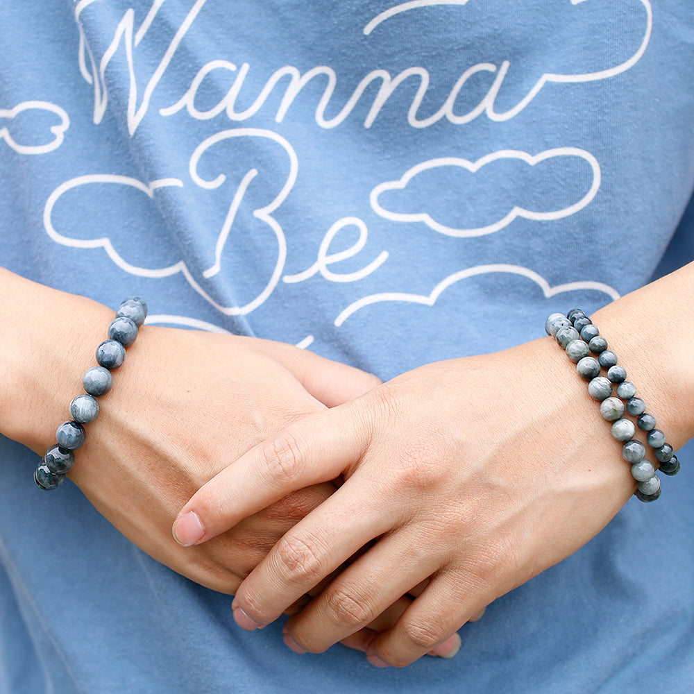 Bracelet Pierre Oeil d'Aigle | Lithothérapie Stéphanie