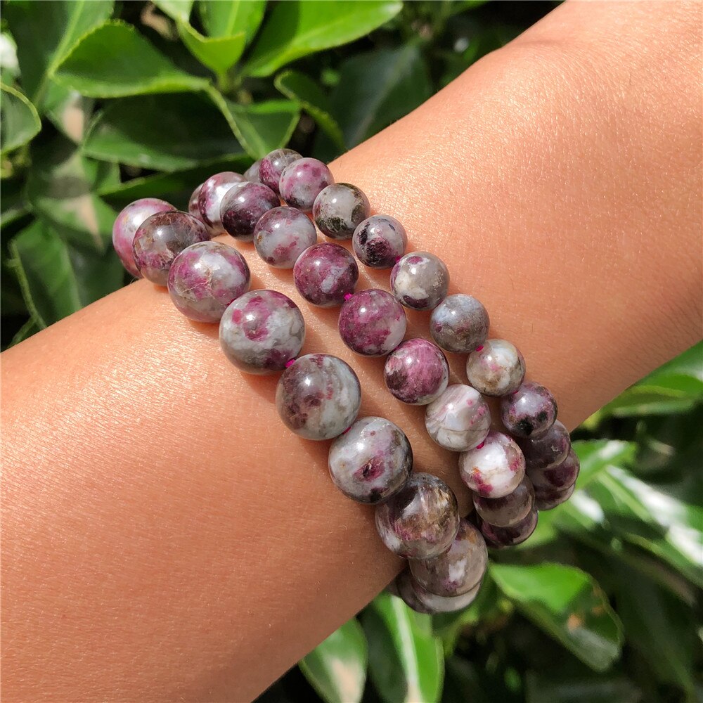 Bracelet Tourmaline Fleur de Prunier | Lithothérapie Stéphanie