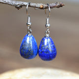 Boucles d'Oreilles Goutte en Lapis Lazuli | Lithothérapie Stéphanie