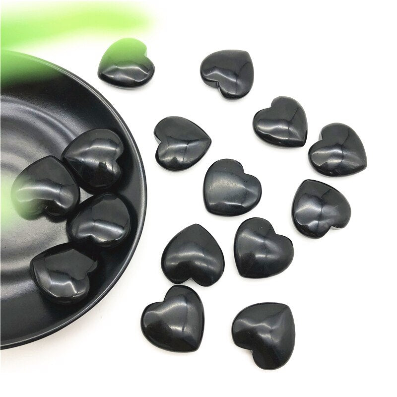 Coeur Obsidienne Noire l Lithothérapie Stéphanie