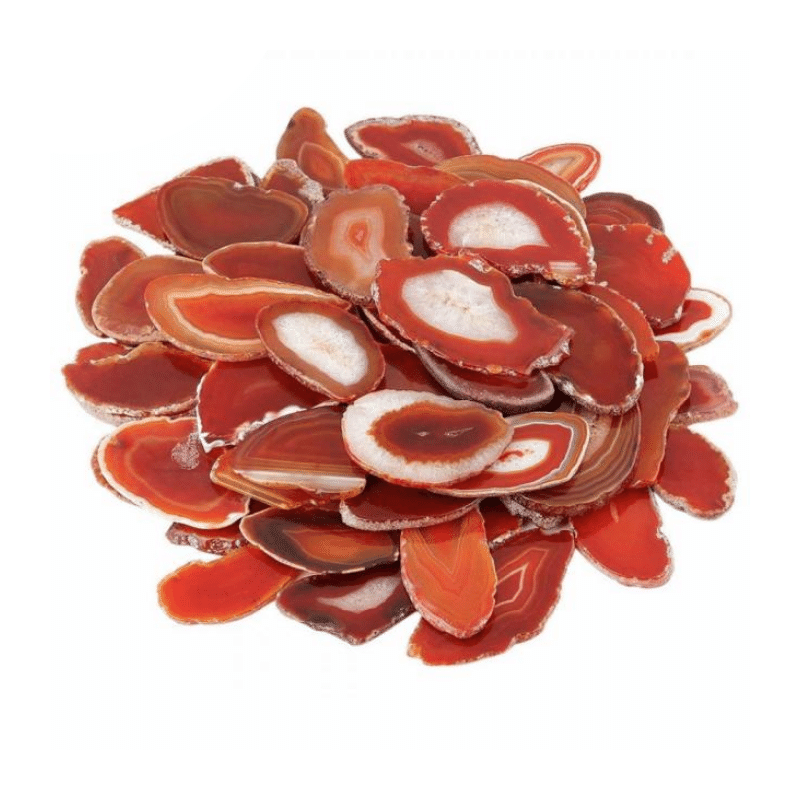 Petite Tranche d'Agate Rouge | Lithothérapie Stéphanie