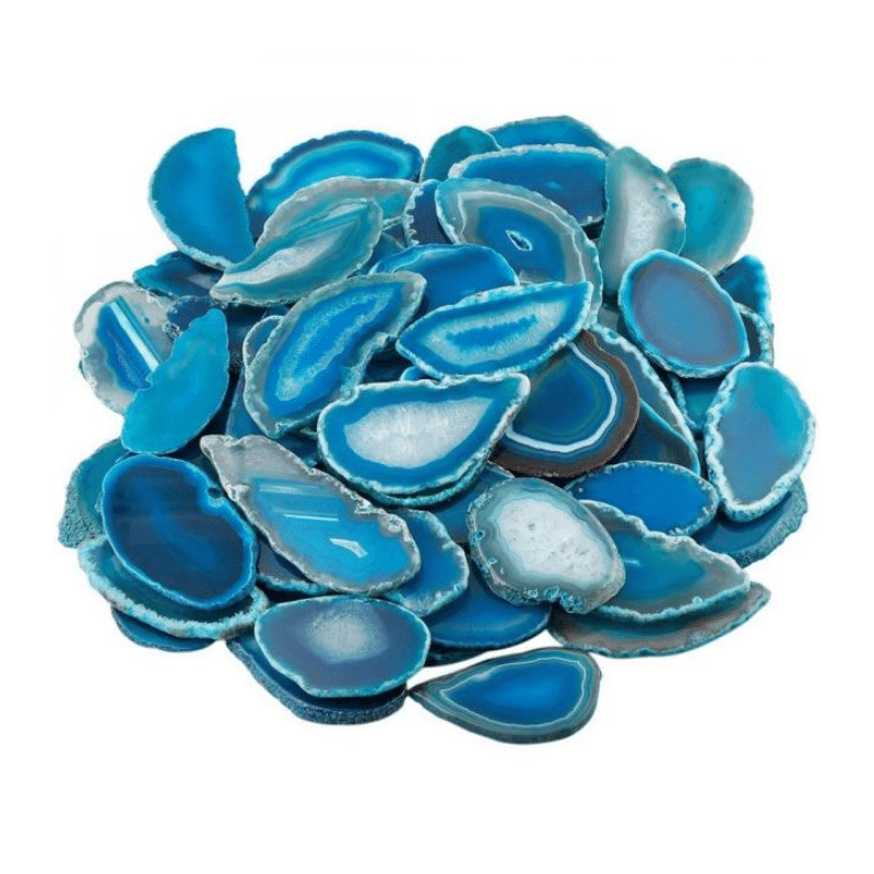 Petite Tranche d'Agate Bleue | Lithothérapie Stéphanie