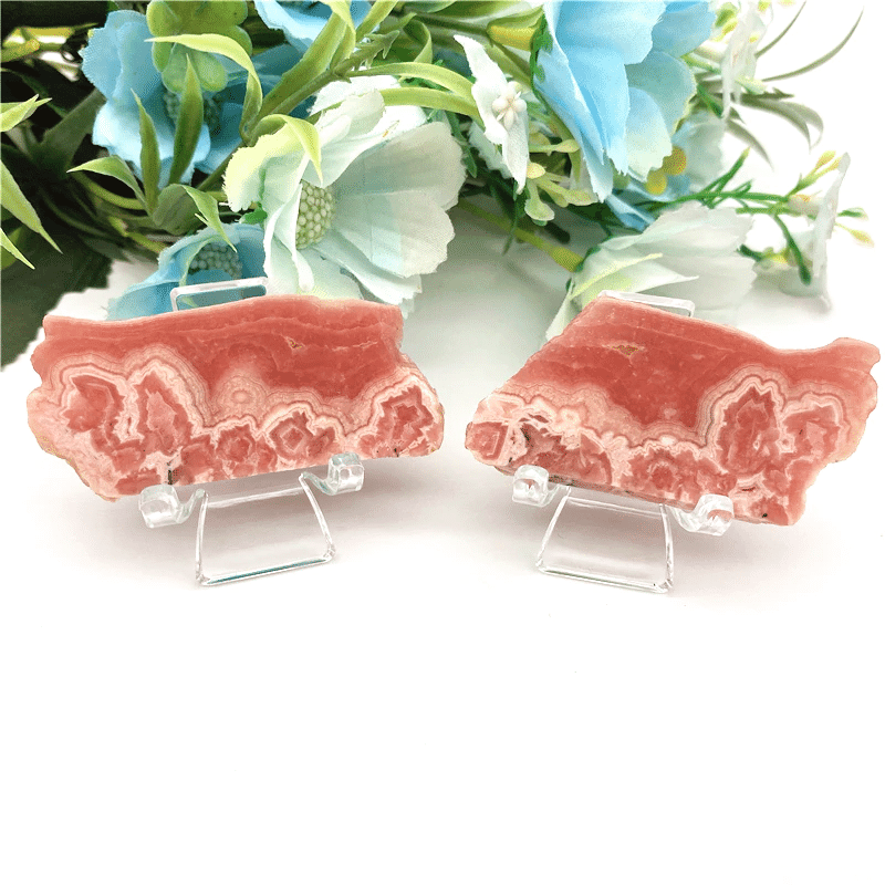 Tranche de Rhodochrosite Véritable | Lithothérapie Stéphanie