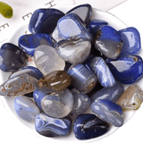 Pierre Roulée | Agate Bleue | 100g | Lithothérapie Stéphanie