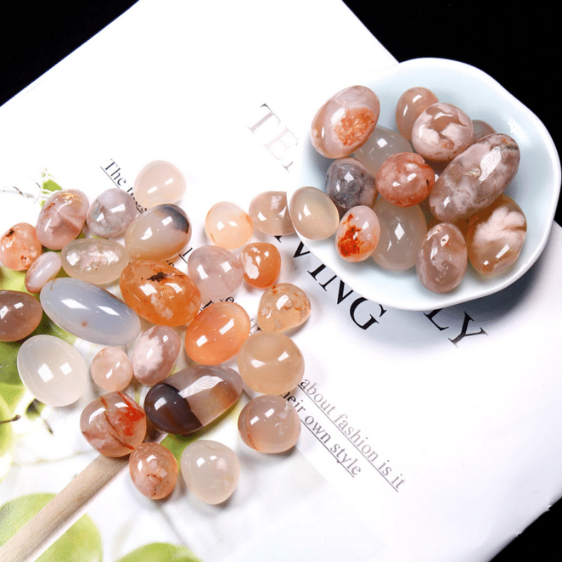 Pierre Roulée | Agate Fleur | Lithothérapie Stéphanie