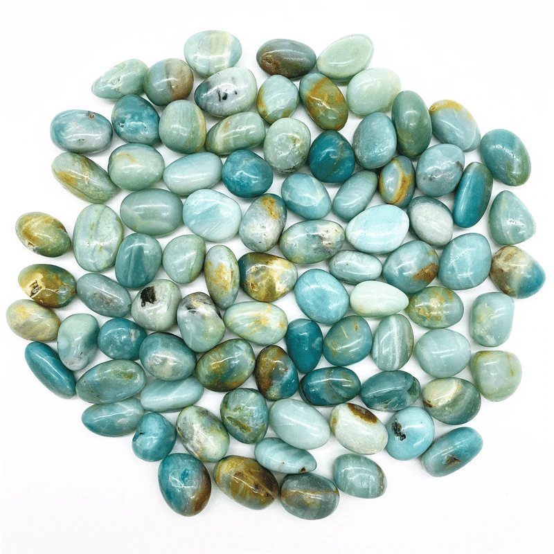 Pierre Roulée | Amazonite | 100g | Lithothérapie Stéphanie