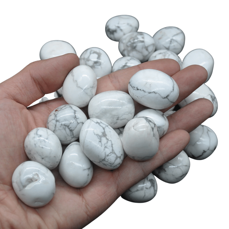 Howlite Roulée | Lithothérapie Stéphanie