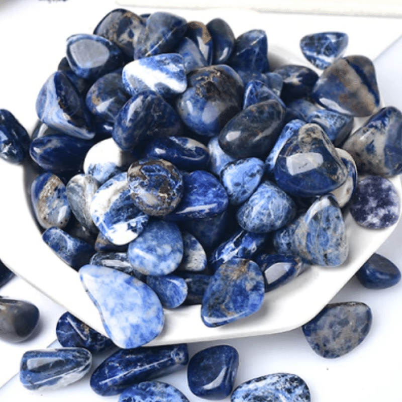 Pierre Roulée | Sodalite | 100g | Lithothérapie Stéphanie