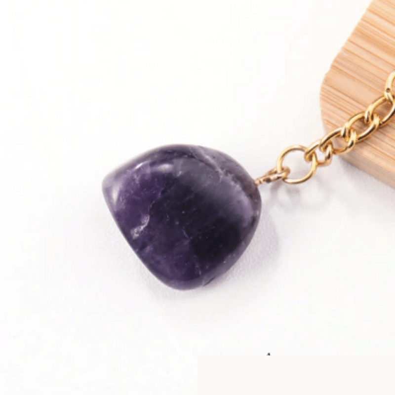 Porte-Clés Pierre Améthyste | Lithothérapie Stéphanie