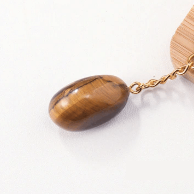 Porte-Clés Pierre Oeil de Tigre | Lithothérapie Stéphanie