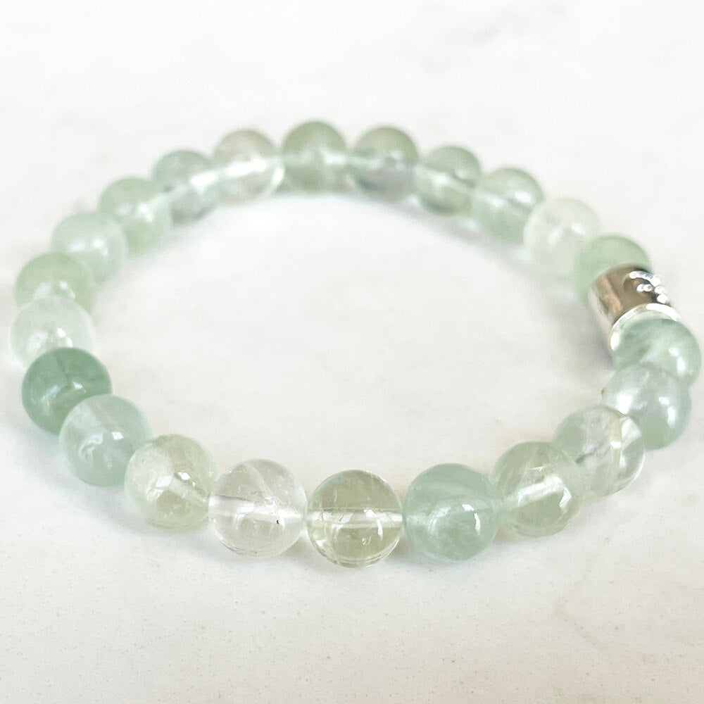 Bracelet Zodiaque en Fluorite Verte Naturelle | Lithothérapie Stéphanie