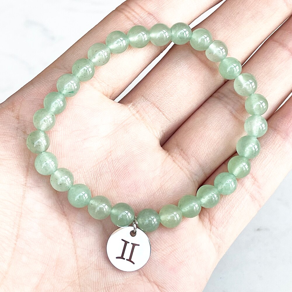 Bracelet Zodiaque en Pierre Aventurine | Lithothérapie Stéphanie