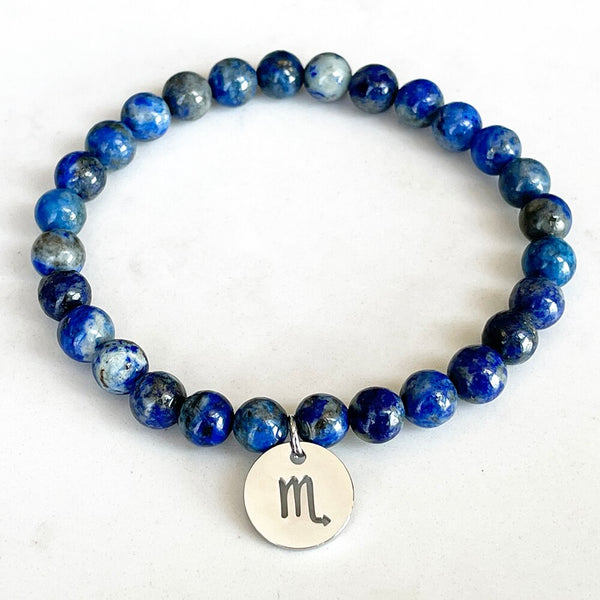 Bracelet Zodiaque en Lapis Lazuli