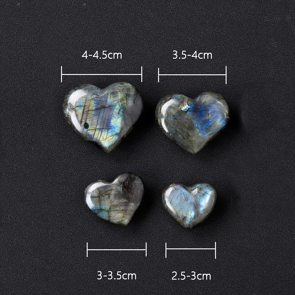 Coeur de Labradorite | Lithothérapie Stéphanie