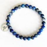 Bracelet Zodiaque en Pierre Lapis Lazuli | Lithothérapie Stéphanie