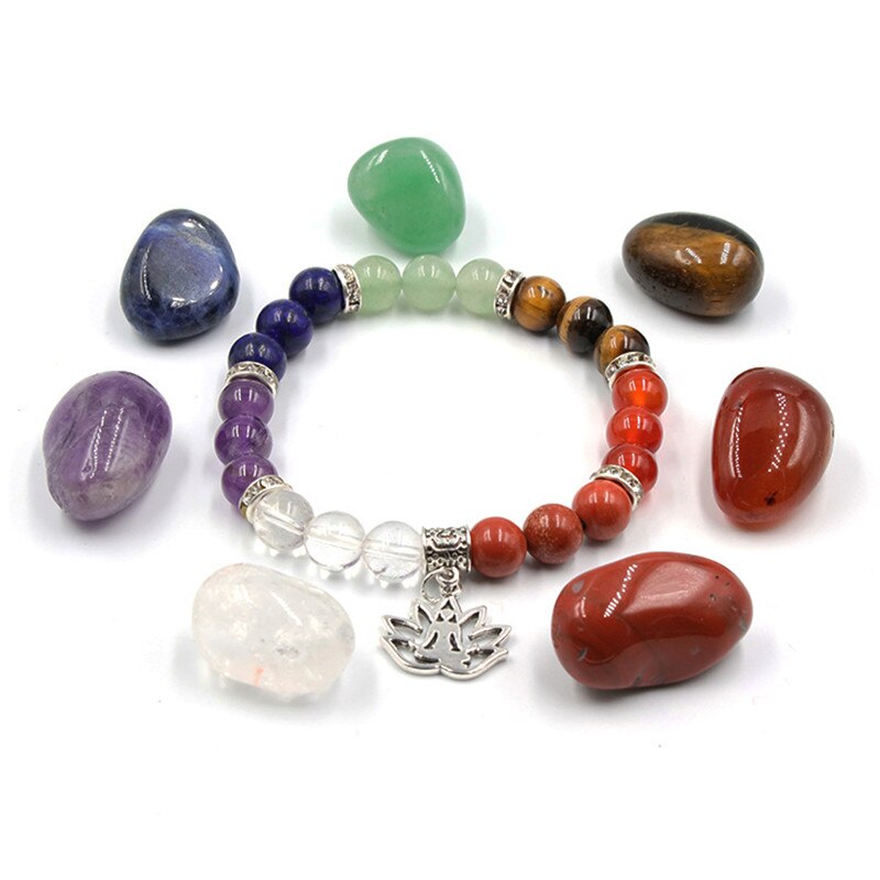 Kit Cadeau Lithothérapie | 7 Chakras | Lithothérapie Stéphanie