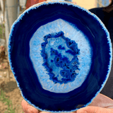 Tranche Agate Bleue | Lithothérapie Stéphanie