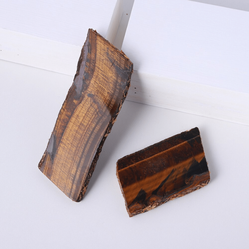 Tranche d'Oeil de Tigre pour la Décoration | Lithothérapie Stéphanie