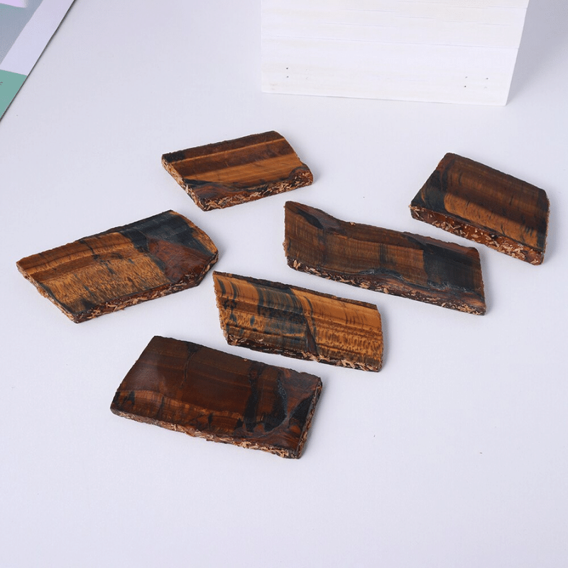 Tranche Pierre Oeil de Tigre | Lithothérapie Stéphanie